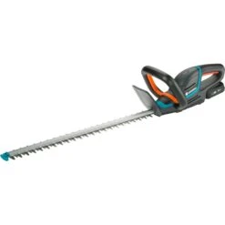 GARDENA Akku-Heckenschere ComfortCut 60/18V P4A, Ready-To-Use Set (grau/türkis, Li-Ion Akku 2,5Ah P4A, POWER FOR ALL ALLIANCE)