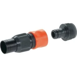 GARDENA Profi-System Pumpen-Anschlusssatz 19mm (3/4"), Schlauchstück (schwarz/orange)