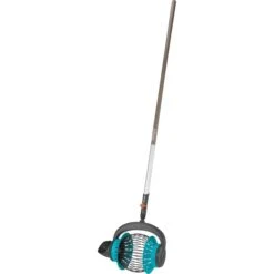 GARDENA Combisystem-Rollsammler 3108-30, Obstpflücker (schwarz/türkis, Mit 130cm Holzstiel)